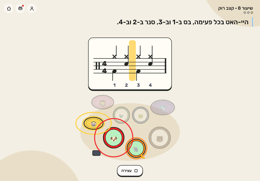 שיעור קצב רוק: עיגולים נסגרים על התופים
